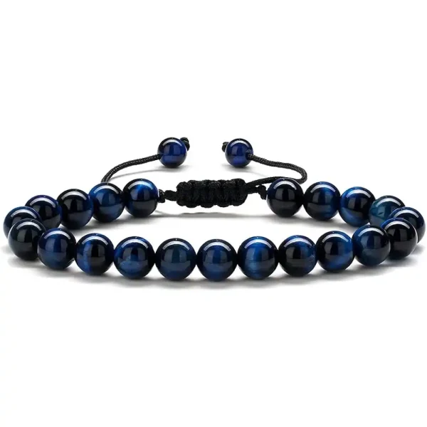 Wholesale Men Natural Stone Stress Relief Beaded Bracelets - Image 7