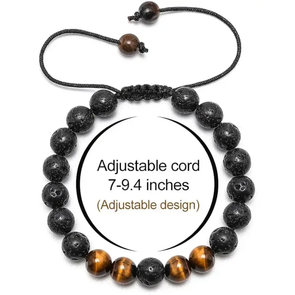 Wholesale Men Natural Stone Stress Relief Beaded Bracelets - Image 6