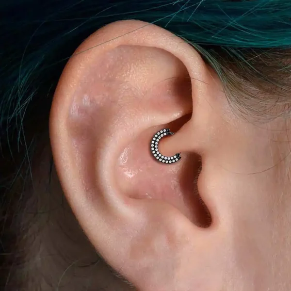 Double Frontal Zircons Titanium Septum Clicker